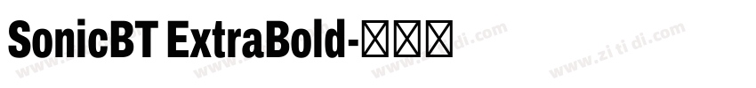 SonicBT ExtraBold字体转换